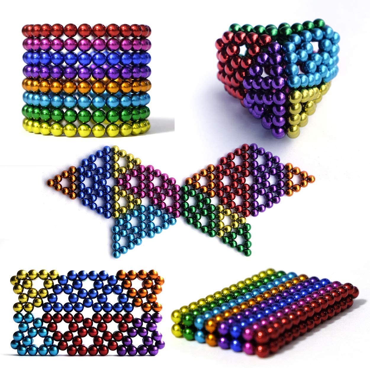 𝙈𝙖𝙜𝙣𝙚𝙩𝙞𝙘 Balls5MM 1000PCS! Original Toy Slime for Teenager Stress Relief, Upgrade Multiple Shapes Desk Toys Putty Slime16+