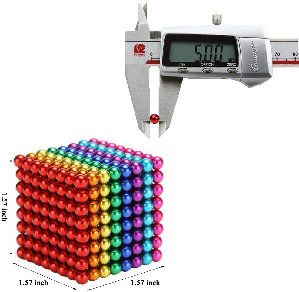 Magnetic Balls 5MM 512PCS!, Upgrade Multiple Shapes Desk Toys Putty Slime16+