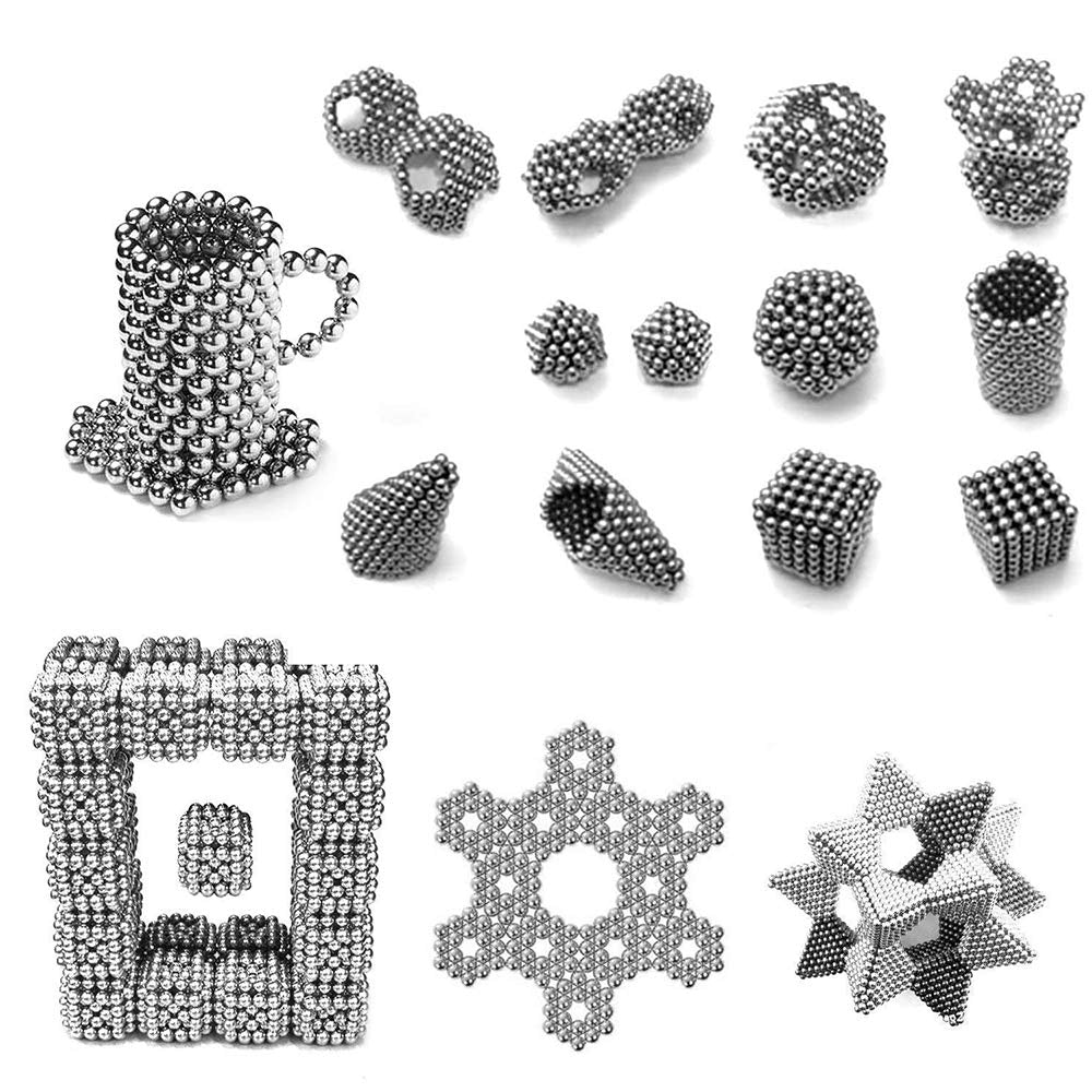 Magnetic Balls 5MM 216PCS! , Upgrade Multiple Shapes Desk Toys Putty Slime16+