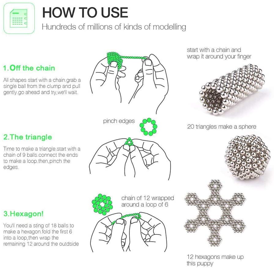 𝙈𝙖𝙜𝙣𝙚𝙩𝙞𝙘 Balls5MM 1000PCS! Original Toy Slime for Teenager Stress Relief, Upgrade Multiple Shapes Desk Toys Putty Slime16+