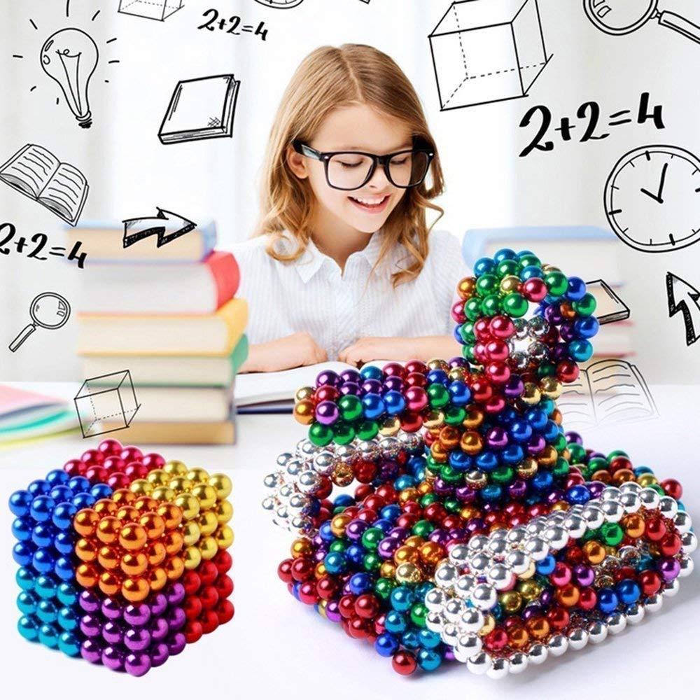 Magnetic Balls 5MM 216PCS! , Upgrade Multiple Shapes Desk Toys Putty Slime16+
