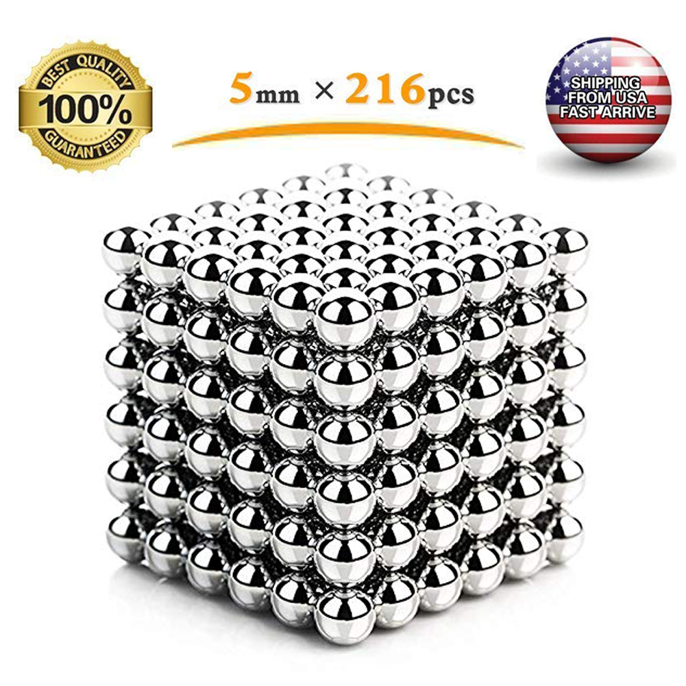 Magnetic Balls 5MM 216PCS! , Upgrade Multiple Shapes Desk Toys Putty Slime16+
