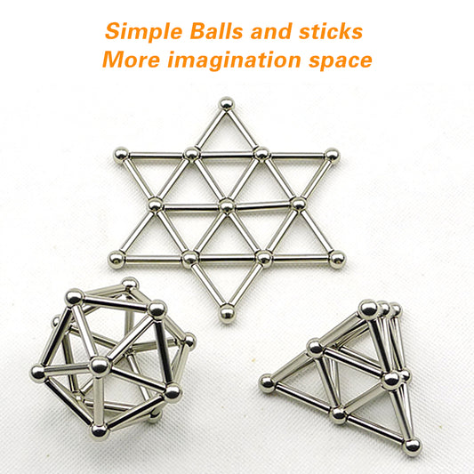 Simple Balls and sticks More imagination space Upgrade Multiple Shapes Desk Toys Putty Slime16+