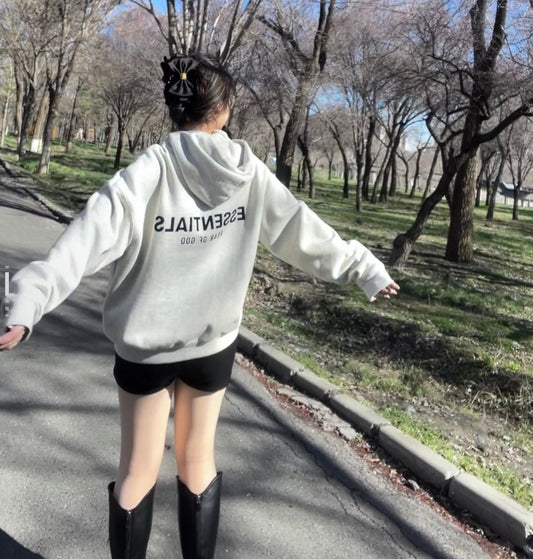 Fear of God Essentials Hoodie Dark Oatmeal SS22
