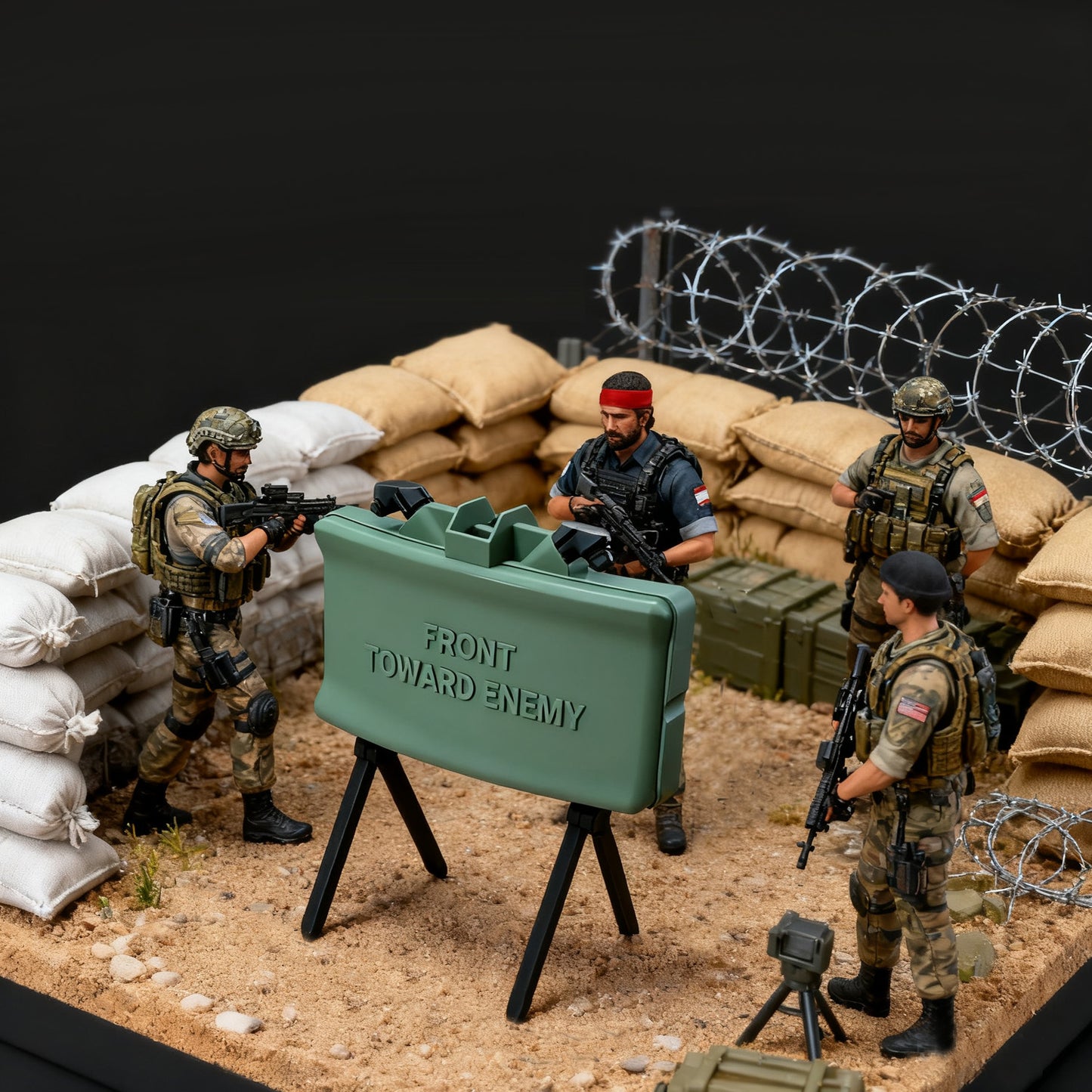 actoper 3D Print M18A1 Claymore Mine 【TOY】 Model Real Size 1:1 - Scale Precision Replica, Highly Detailed Static Display Collectible, Military Theme Decor for Enthusiasts & Hobbyists, Ideal Gift (1:1 Version)