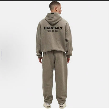 Fear of God Essentials Hoodie Dark Oatmeal SS22