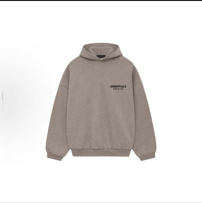 Fear of God Essentials Hoodie Dark Oatmeal SS22